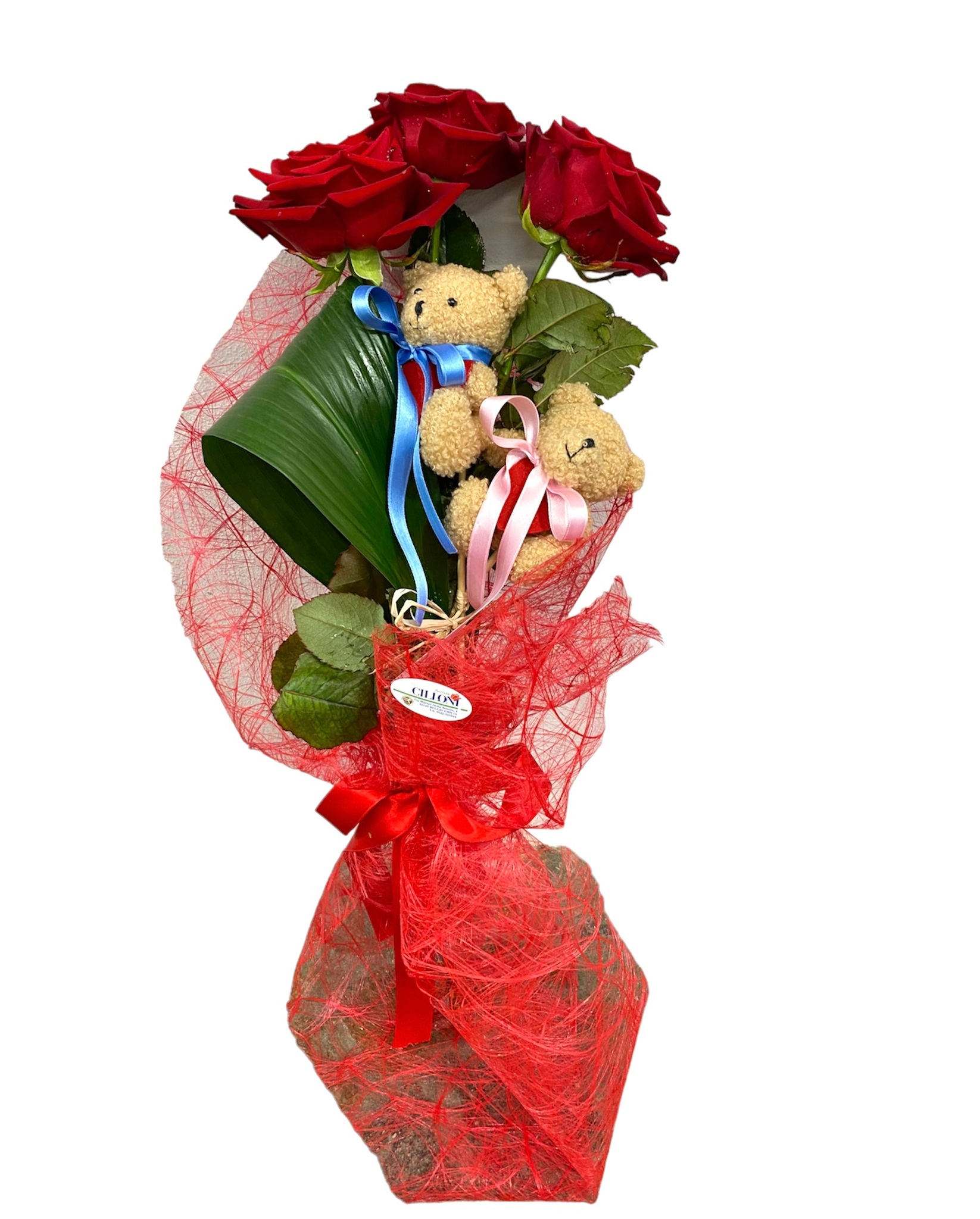 Rose con orsacchiotti