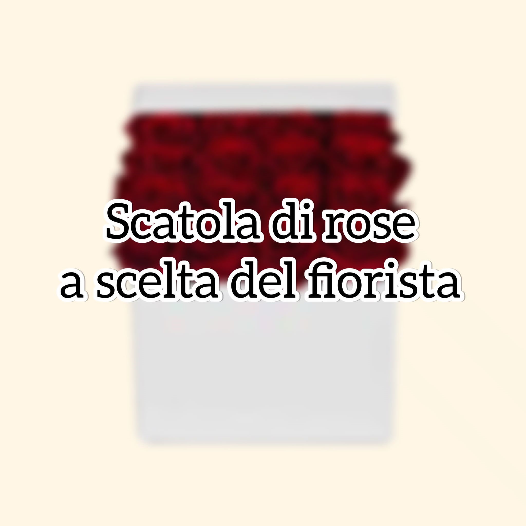 Elisa: Box di Rose a scelta del fiorista( media )