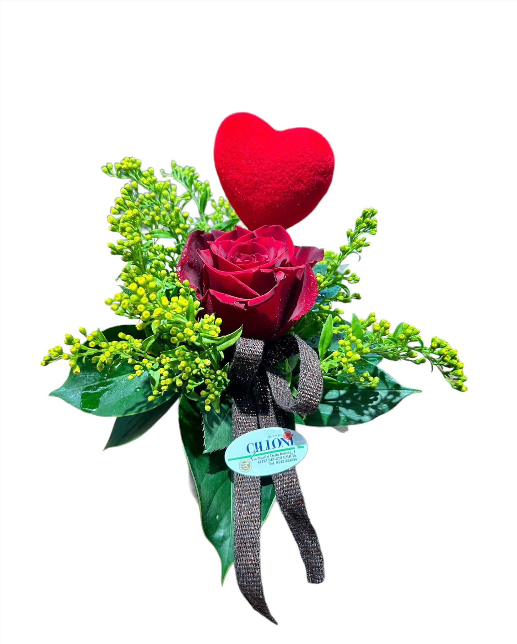 Marisa: Rosa con Solidago