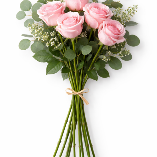 mazzo di rose rosa