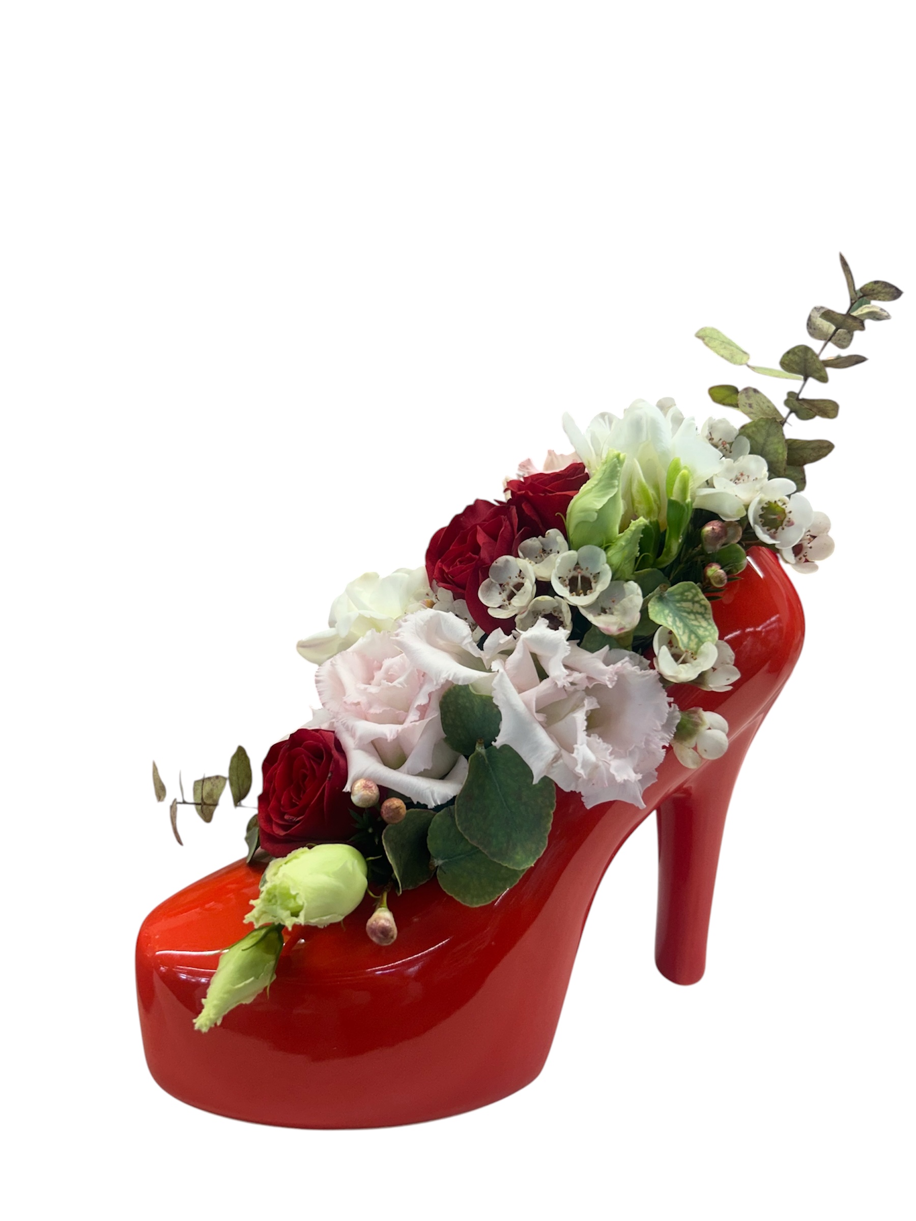 Scarpetta Couture in Ceramica – Vaso Floreale Decorativo