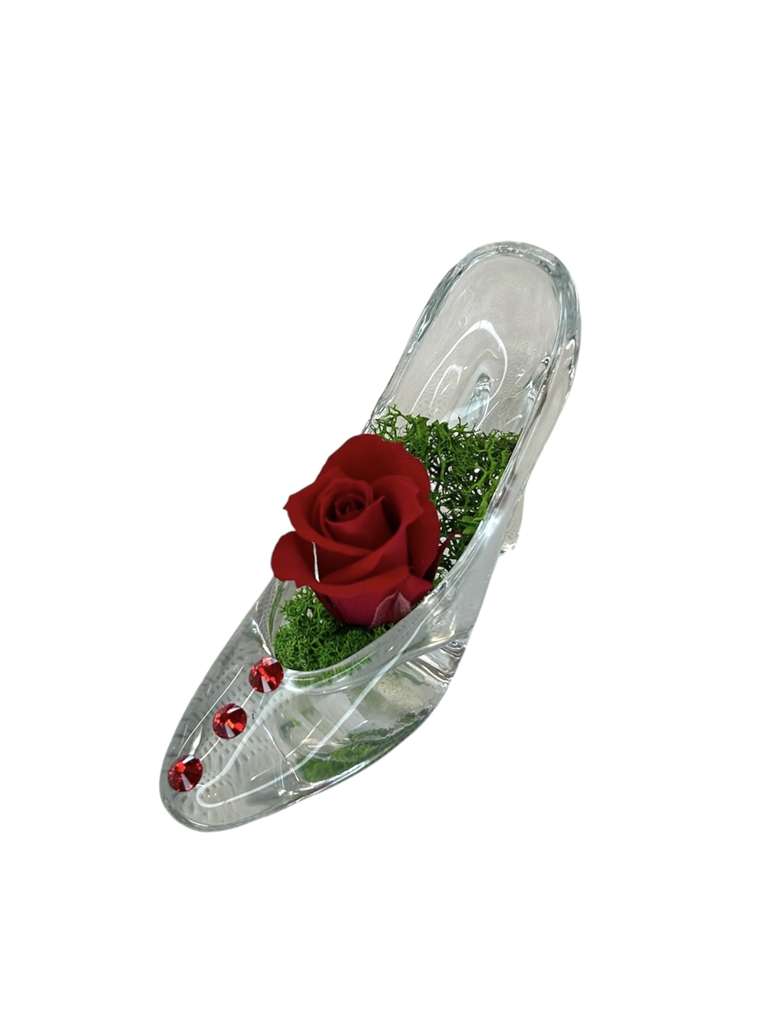 Rosa Stabilizzata in Décolleté di Vetro – Eleganza, Femminilità e Raffinatezza - immagine 2