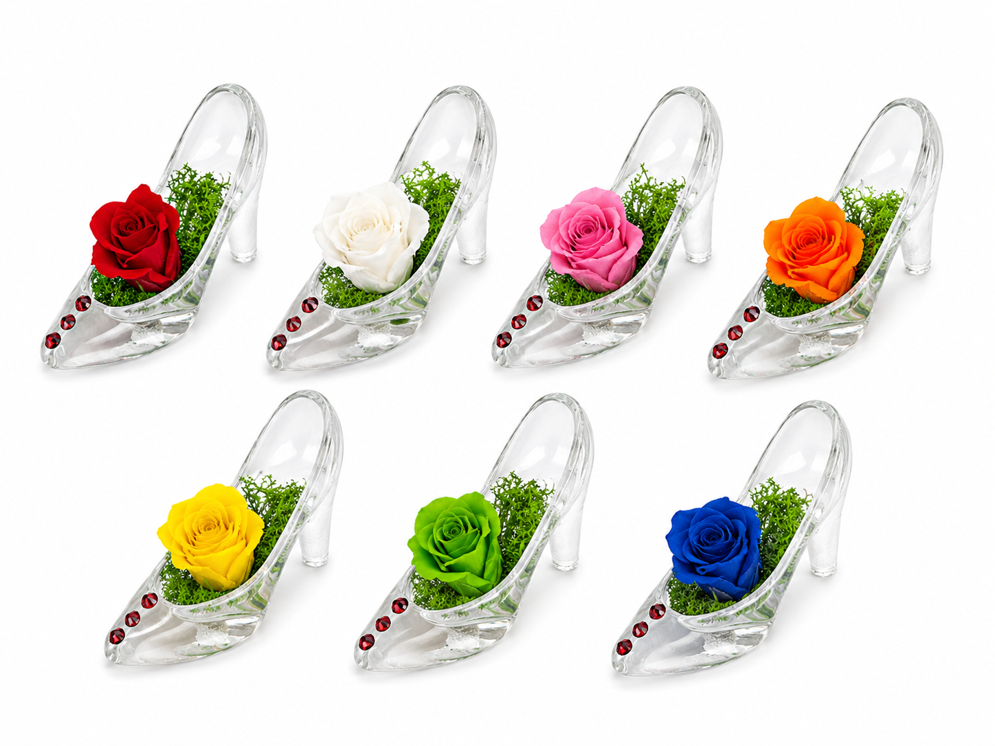 Rosa Stabilizzata in Décolleté di Vetro – Eleganza, Femminilità e Raffinatezza - immagine 4